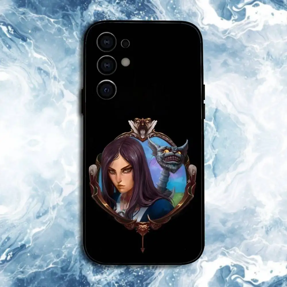 Etui na telefon Alice Madness Returns dla Samsung S25, S24, S23, S22, S21, S20, Plus, Fe, Lite, inne modele, czarne etui