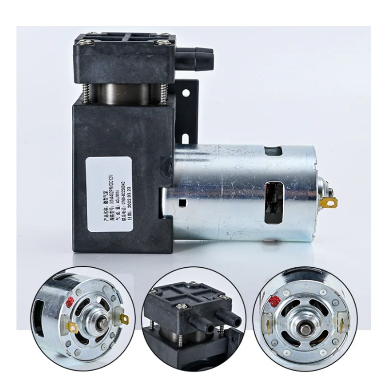 

12V/24V Single-Head Mini Diaphragm Food Grade Air Pump Air Pump 4402PM Single-Head Inflatable Pump