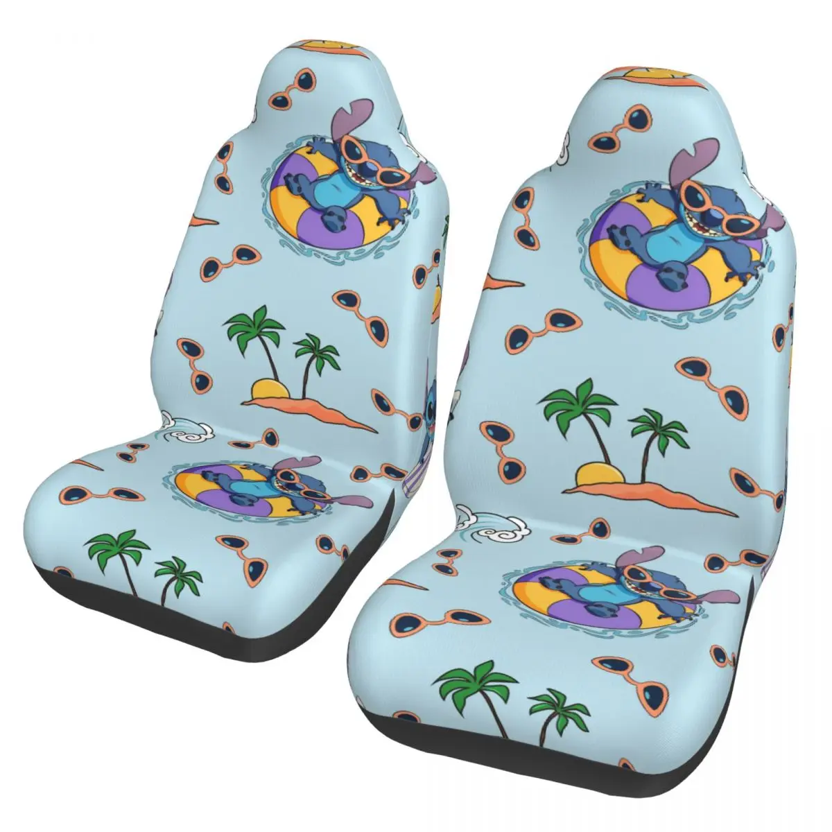 

Cartoon Lilo And Stitch Universal Car Seat Cover Four Seasons AUTOYOUTH Auto Seat Cover Polyester Fishing