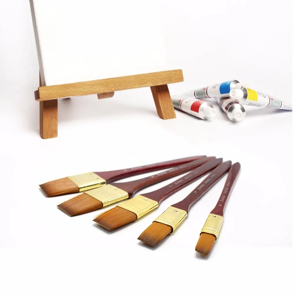 5 개/대 페인트 브러시 세트 도구 낙서 예술 그림 오일 아크릴 브러시에 대 한 나일론 브러시 낙서 수채화 DIY 스크러빙 브러쉬