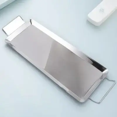 

Stainless Steel Baking Pan Extra Thick Non-Stick Roasting Tray Even Heat Distribution For Barbecue Grill Plate Outdoor Picnic