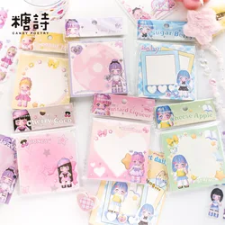 50 Pcs/Pack Cute Cartoon Memo Pad No- Sticky Notes DIY Scrapbooking Journaling Decorative Collages Take Notes Leave a Message