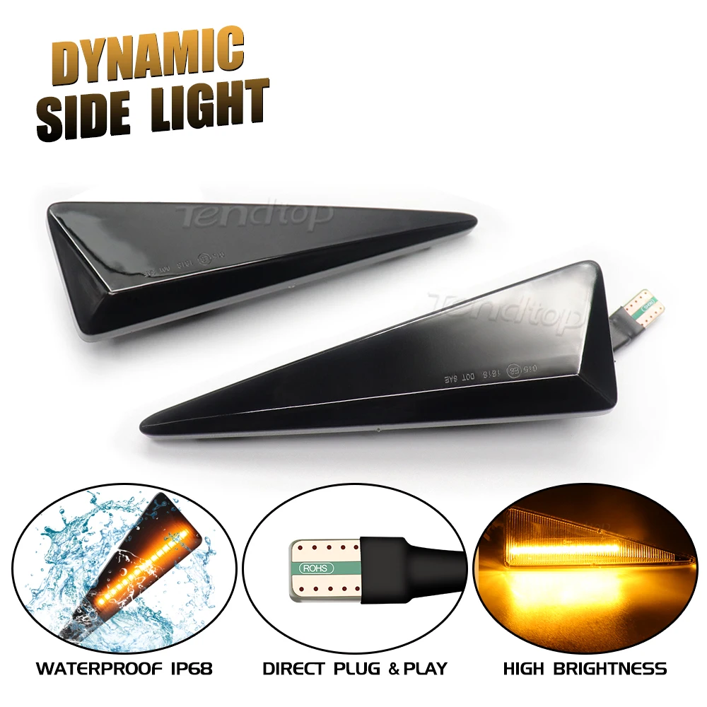 LED Dynamic Blinker Turn Signal Light Side Marker Mirror Lamp For Renault MK4 Vel Satis Wind Avantime Megane 2 Scenic 2 Espace 4