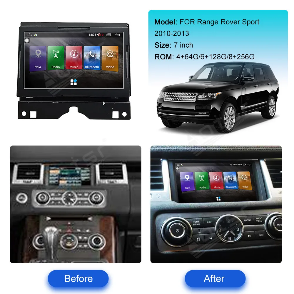 For Land Rover Range Rover Sport 2010 -2013 Android Car Radio GPS Navigation Multimedia Player Stereo Autoradio Head Unit Screen