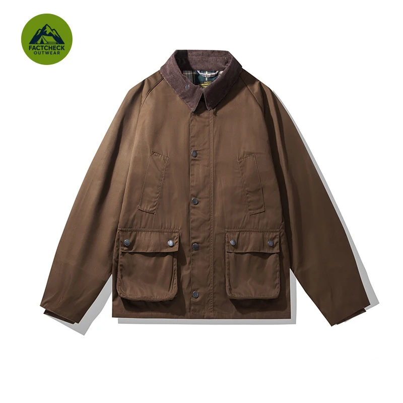 FACTCHECK EU US Size Luxury Quality Outdoor Wear Waterproof Hunting Jacket Oil WaxWindbreaker Workwear Coat Jacket