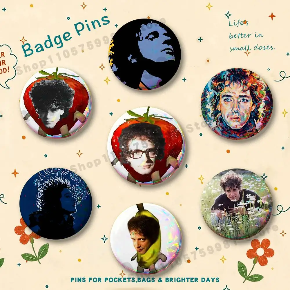 Rock en Espanol G-Gustavo Cerati Brooches for Bag Decor Jewelry Accessories Gift 25/32/44/58/75mm Round Cartoon Badges