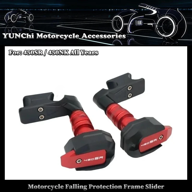 

Motorcycle Falling Protection Frame Slider Fairing Guard Crash Protector For CFMOTO 450SR / 450NK All Years 450SR / NK