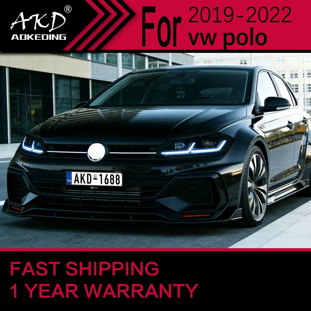 

Car Lights for VW POLO Headlight 2019-2022 POLO Head Lamp Drl Projector Lens Automotive Accessories