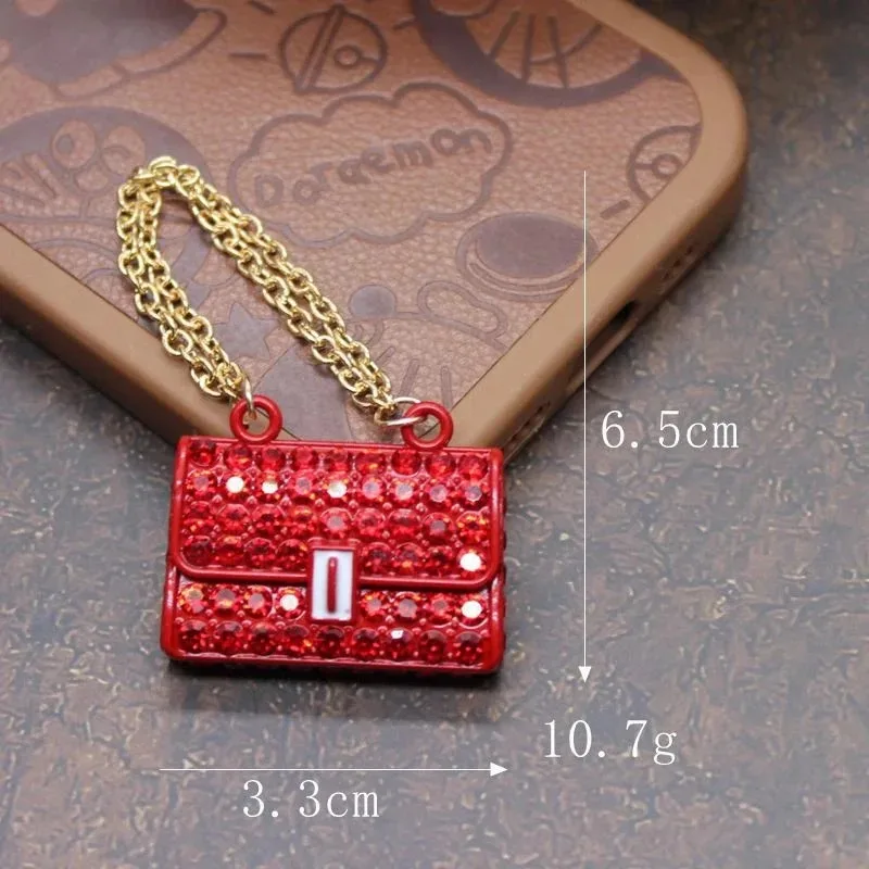Fashion Creative Doll House Mini Metal Chain Bag Pendulum Doll Bag Miniature Shopping Handbag Clothing Accessories view 6