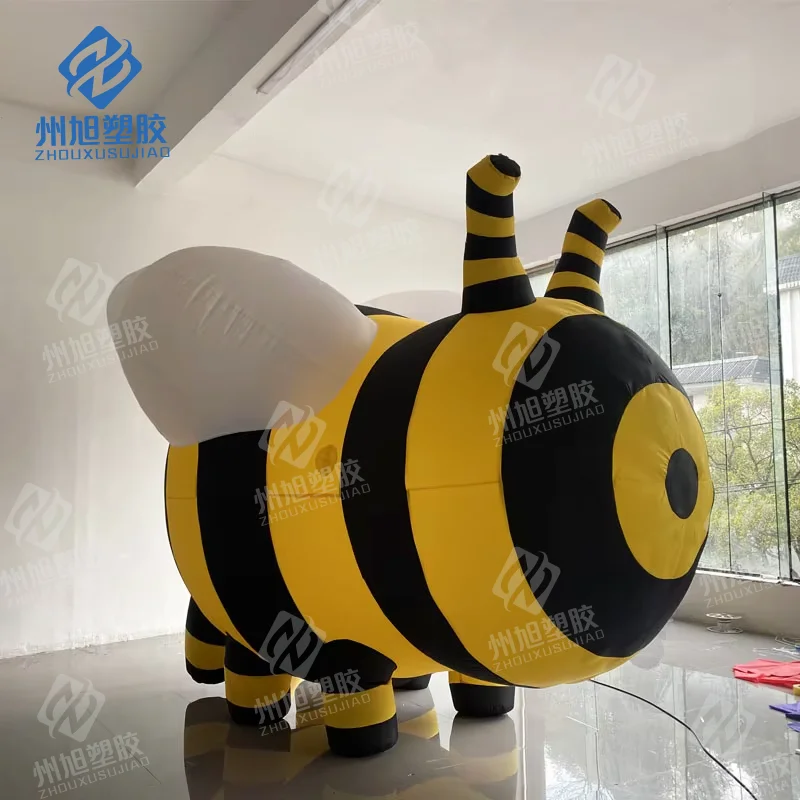 Molde inflable gigante de abeja, flor, abeja, aire, insecto volador para exposición de insectos, decoración de zoológico