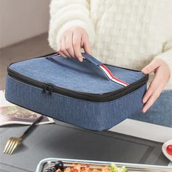 Large Square Portable Thermal Bag for Lunch Thicken Cooler Ice Pack Insulated Food Carrier Picnic Stoarge Bags Pouch Women Kids