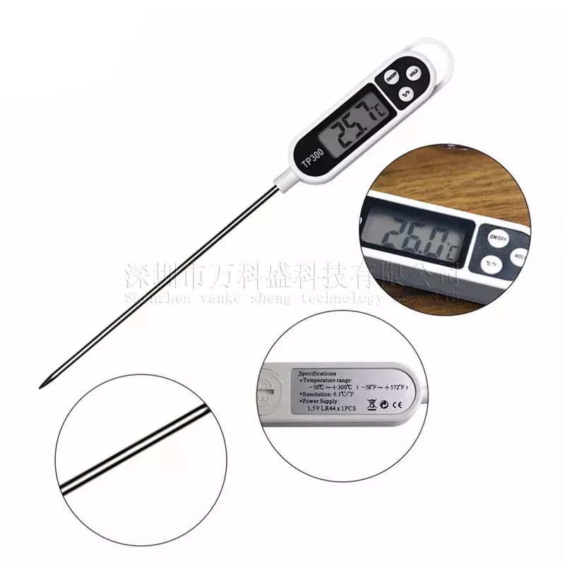 20PCS Baking Water Gauge To Measure Water Temperature, Oil Milk Temperature Probe Tp300 Food Thermometer