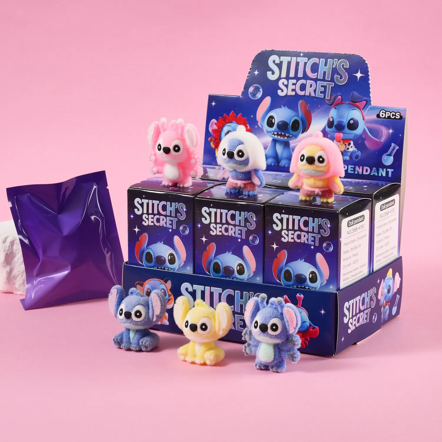 

Новый Tide Play Stitch слепая коробка Стич милая зернистая кукла настольное украшение милый подарок слепая коробка ручной работы