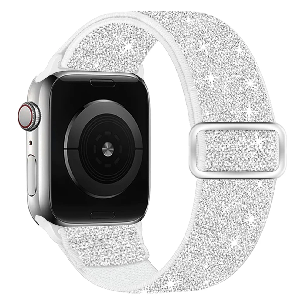 Adjustable Watch Strap for Apple Watch Band 8 7 6 se 44mm 40mm 42mm 38mm Bracelet for Apple Watch Series 7 Accessories 45mm 41mm image 4