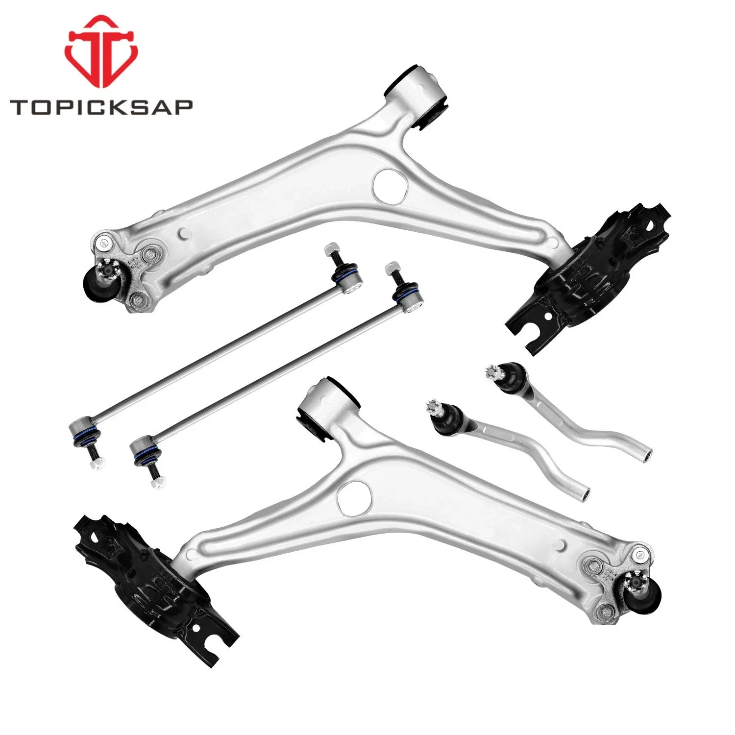 

Комплект из 8 деталей TOPICKSAP: передние нижние рычаги подвески с шаровыми опорами, стойки стабилизатора и внешние наконечники рулевых тяг для Honda Accord 2018-2022