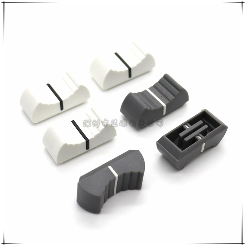 10PCS 24 x 11.2 x 10mm Mixer/Sound card fader cap straight slide/push the key cap potentiometer knob T-shaped hole