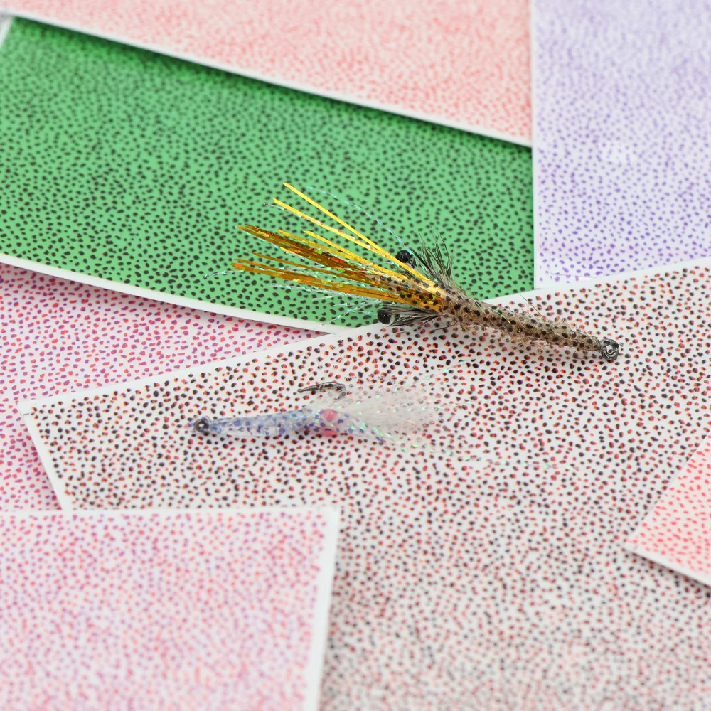 

Mottled Nymph Body Wrap Skin - Fly Tying Material for Realistic Nymph, Shrimp, and Scud Bodies - Premium Trout Fishing Lures