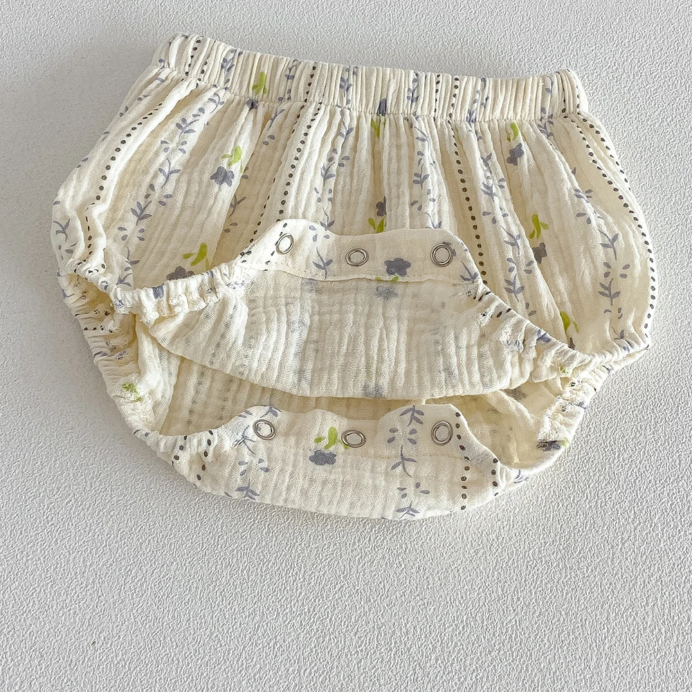 Baby Mädchen Baumwoll-Blumen-Kleidungssets Säugling Langarm-Blumenbluse+PP-Shorts 2-teilige Outfits für Kleinkinder Herbstanzüge – Detail 8