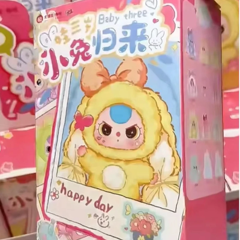 

Baby's Three 6 шт. кролик возврата к плюшевой глухой коробке Tide модная виниловая кукла игрушка украшения для гостиной украшения подарки