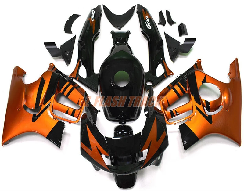 For Honda CBR600F CBR 600F CBR600 F F3 PC31 1997 1998 Cowl Body Fairing Kit Bodywork ABS Injection Orange Gold Black