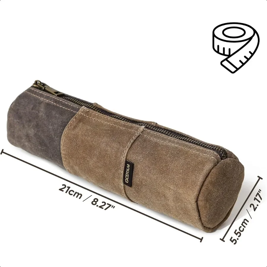 مشمع قماش قلم رصاص الحقيبة خمر انغلق منظم قرطاسية للأقلام أقلام الرصاص والاكسسوارات اليدوية متعددة الأغراض فائدة Cas