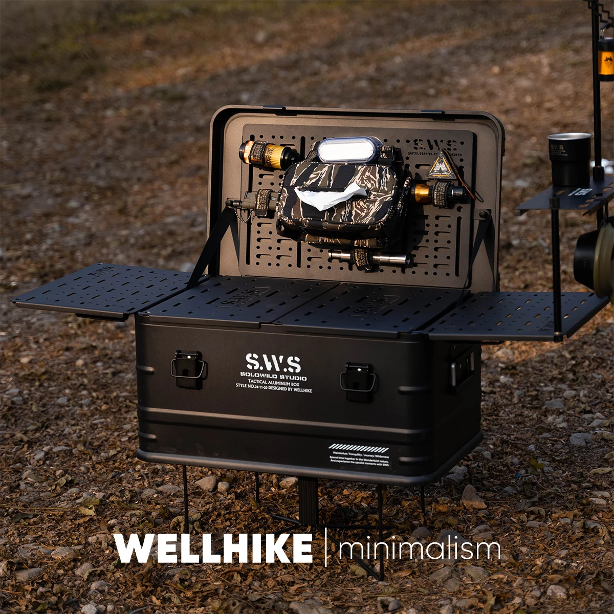 WELLHIKE Outdoor SWS Tactical IGT Aluminium Case Large Capacity Storage Coffee Tea Making Car Backup Camping Equipment