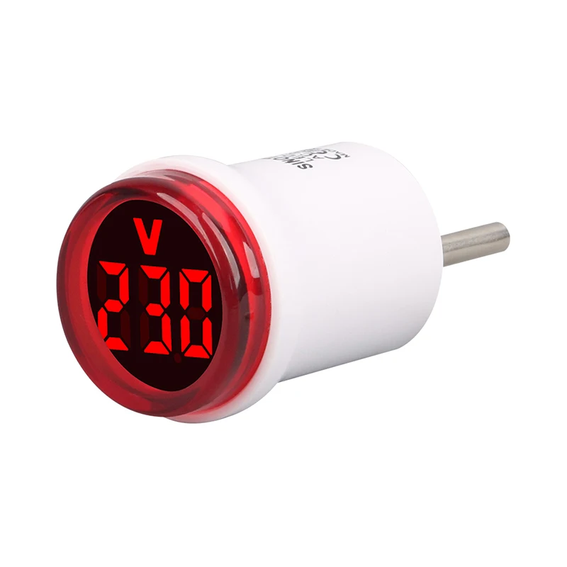 New Arrival European Standard Plug Voltmeter Voltage Tester LED Display Volt Wall Flat Measuring Socket Monitors AC 220V EU Type