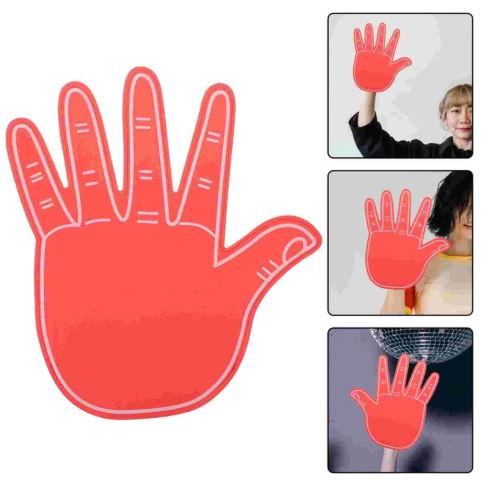 Cheering Gloves Cheerleading Hand Props Sports Fan Foam Finger Hands Giant Fingers Big Pompoms