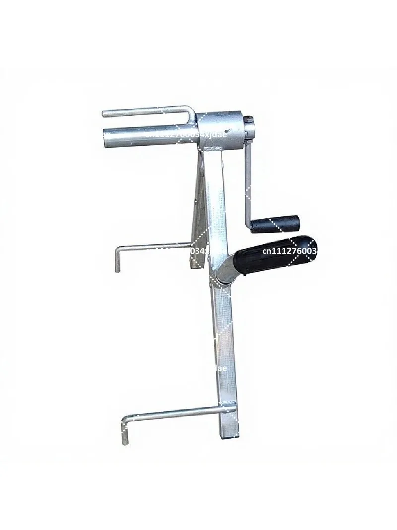Portable Foldable Fire Hose Reel Stand, Collapsible Farm Irrigation Pipe Winding Rack for Water Delivery Hose Storage
