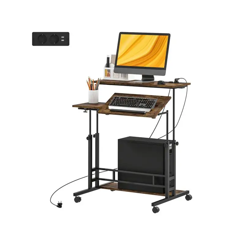 Ergonomic Office Desk with Adjustable Height and Storage Solutions for Home and Work