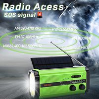 SOS Power Bank For Car Home Multifunction Radio XSY-320 5000mAh AM/FM/WB Solar USB Rechargeable Portable Emergency Flashlight