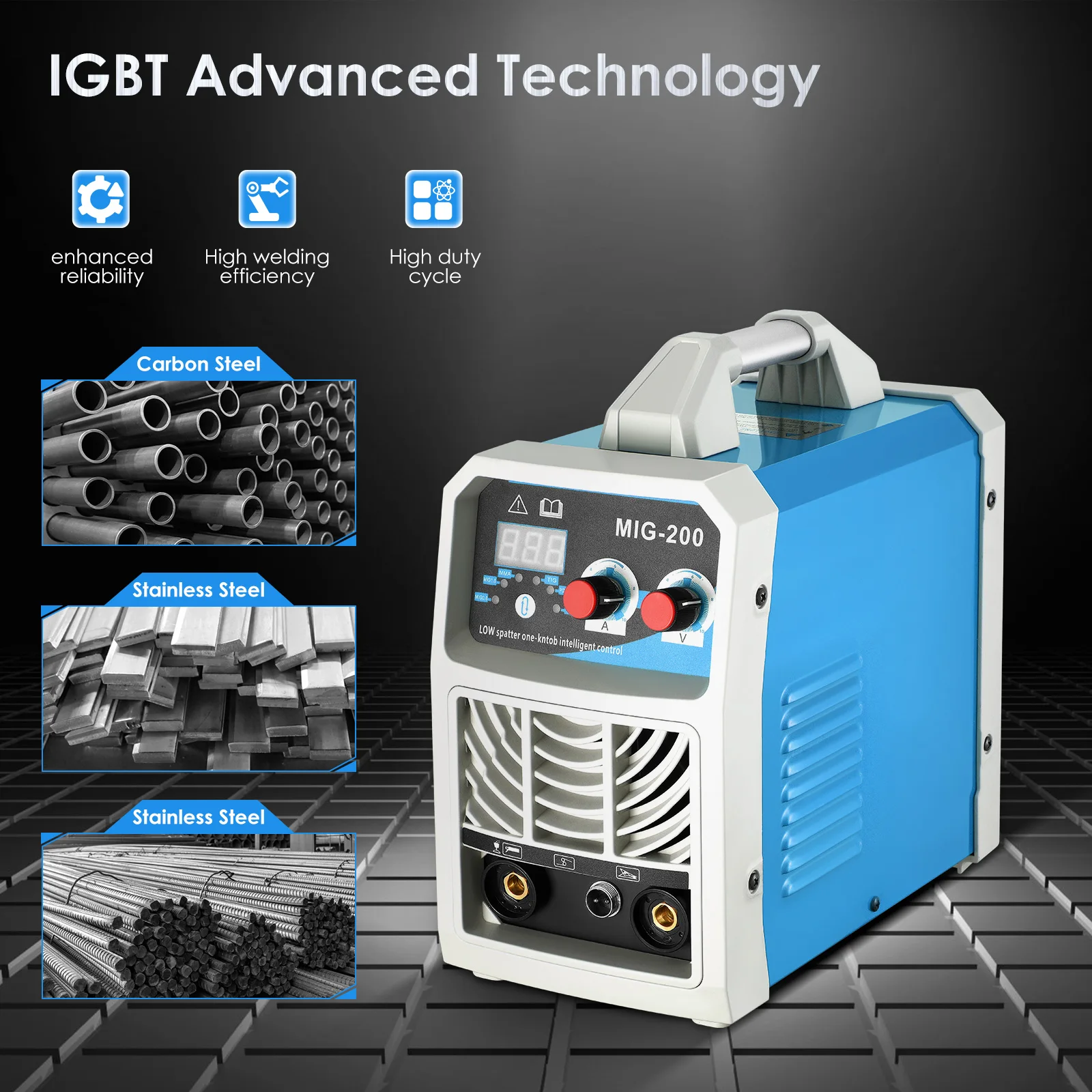 Multi 3 in 1ARC MIG TIG Welder Inverter Welding Machine Portable Digital IGBT MMA Gas No Gas Soldering Welding Iron Steel Metal