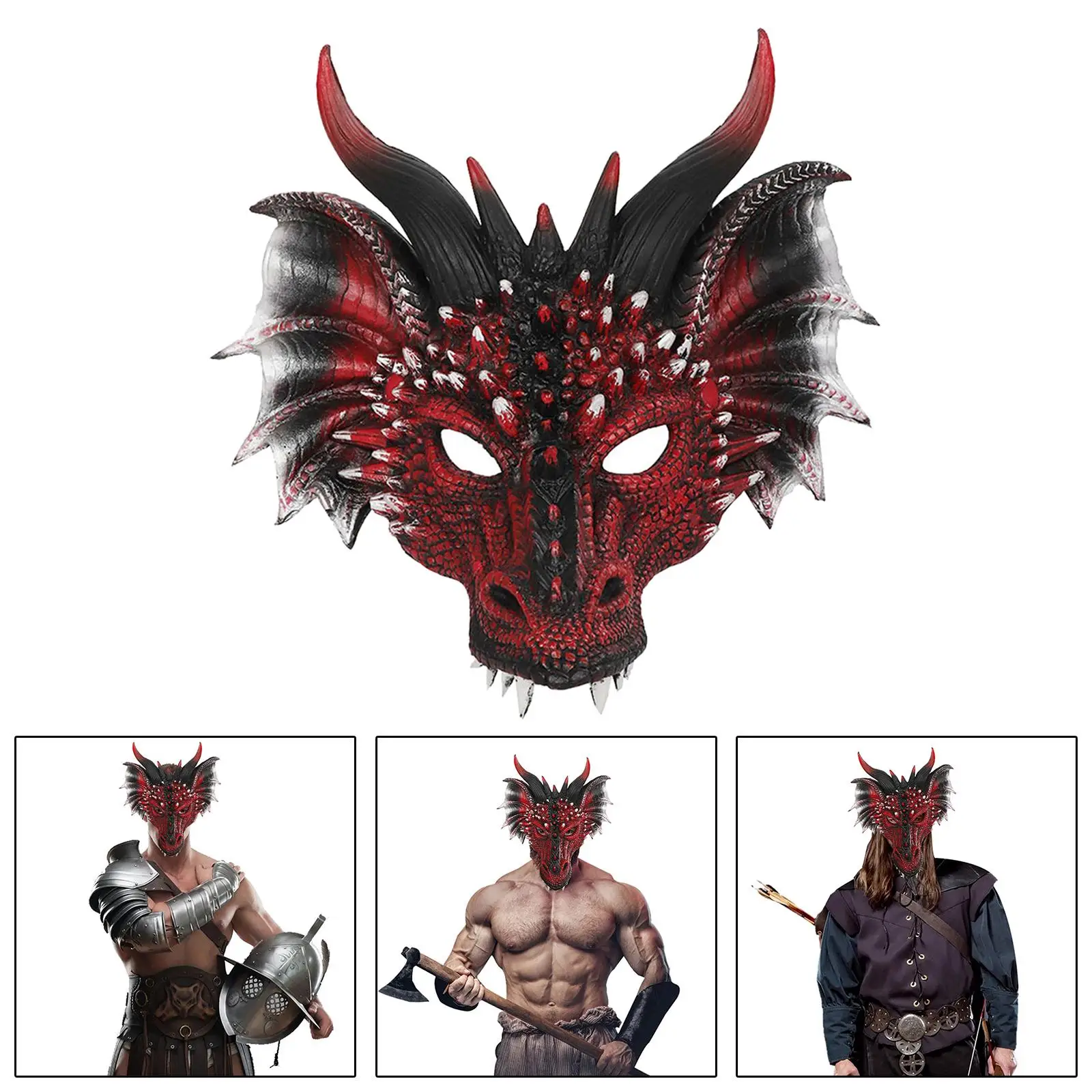 

Luxury Dragon Head Covers, Fancy Dress Photo Prop, Costume Cosplay Accessories