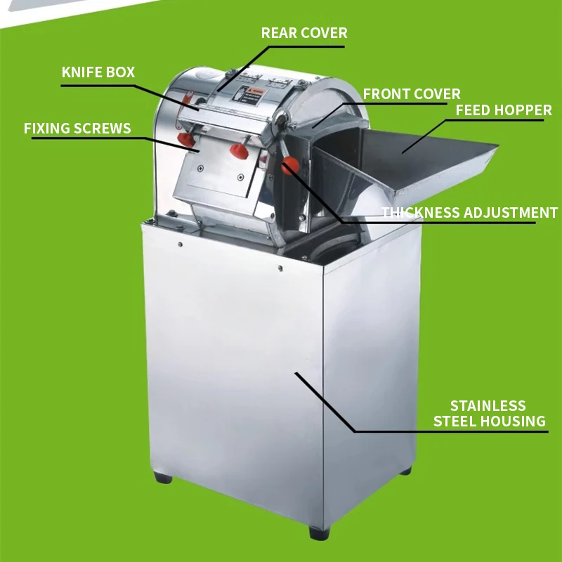 Tagliaverdure automatico multifunzionale in acciaio inox patate carote melone carne affettare Shred commerciale domestico trituratore