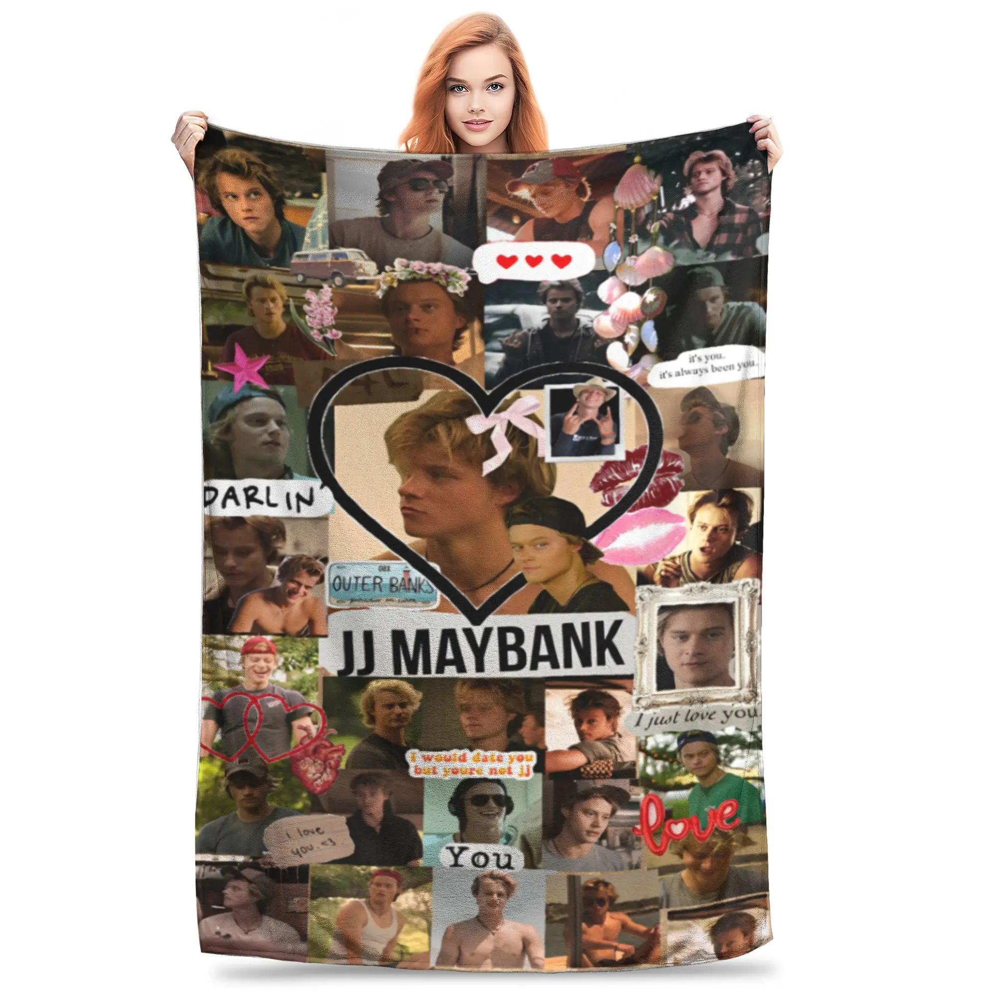 Rudy Pankow JJ Maybank  Blanket Ultra-Soft Fleece Relax Gift  Throw Blanket Bedding Throws