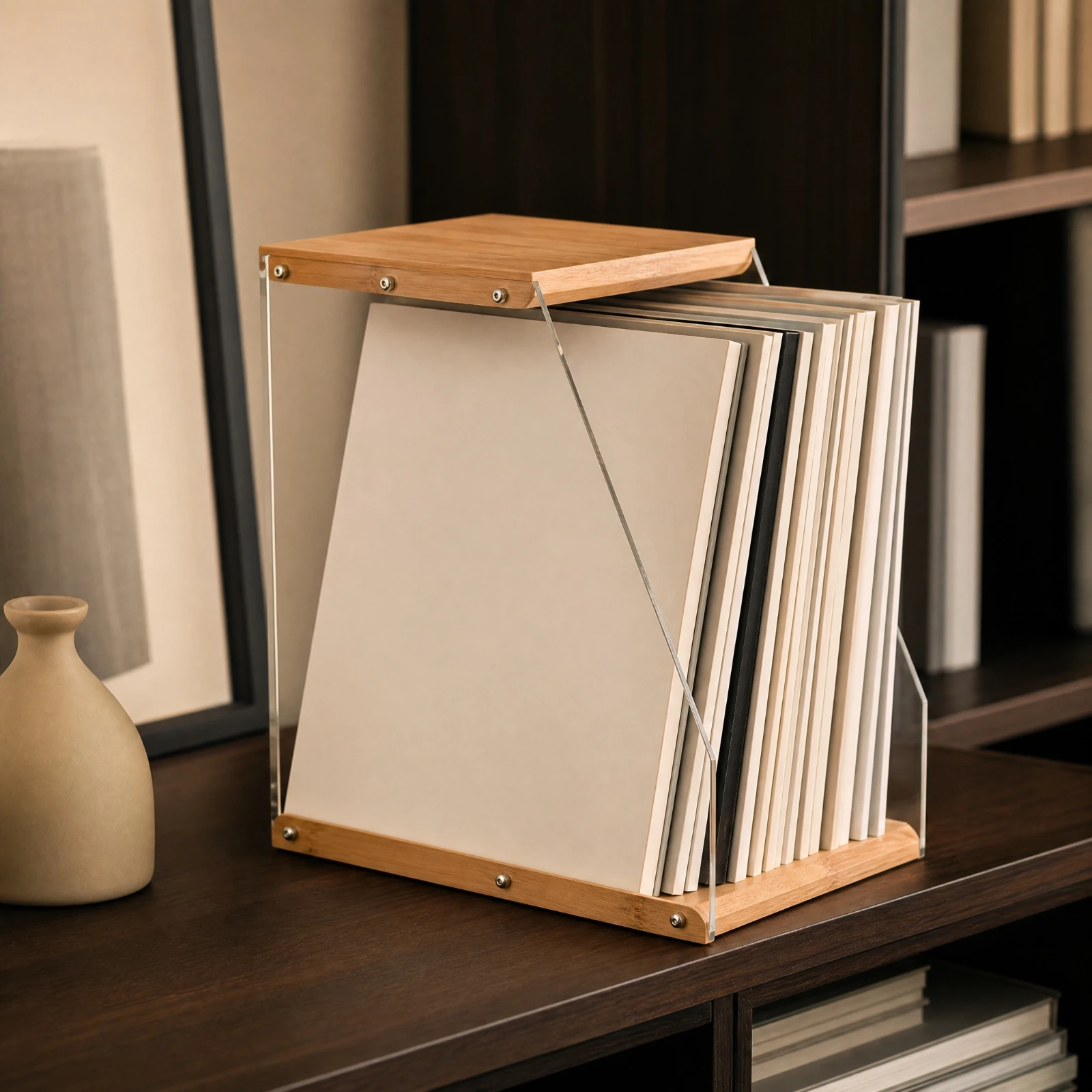 Rectangular Tabletop Media Dis - Magazines review and price