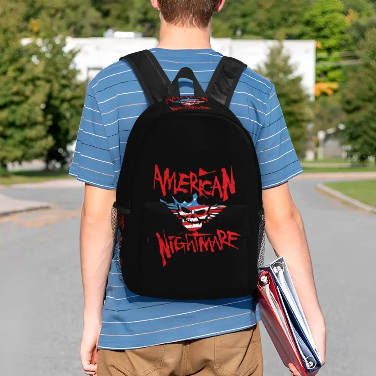 

Cody Rhodes Mes Backpack Student Boys Girls BookBag Children School Bag Computer Shoulder Bags for Men Women