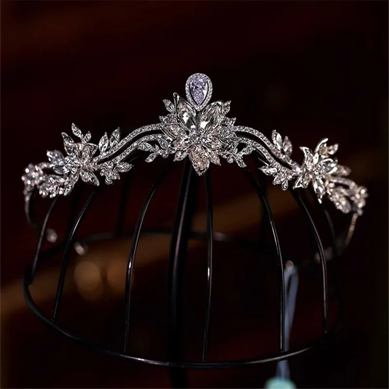 CC Luxury Crowns Women Accessories Wedding Headbands Engagement Hair Ornaments Brida Dress Crystal Tiaras Shining Charm AN119