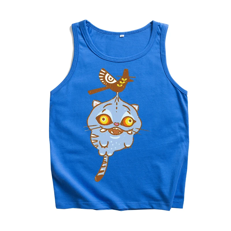 حار أنيمي K-Pop شيطان الصيادين النمر تانك القمم سترة عادية أكمام المشجعين هدية تي شيرت