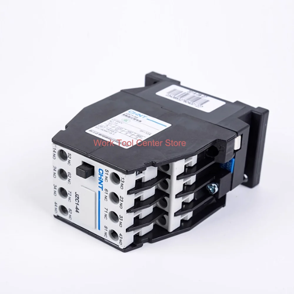 اتصالات مساعدة أصلية لمرحل المقاولين 110 فولت ملف JZC1-22/31/40/44/53/62/80 2NO 2NC 5NO 3NC 4NC DC220V 24V AC Chint 48V