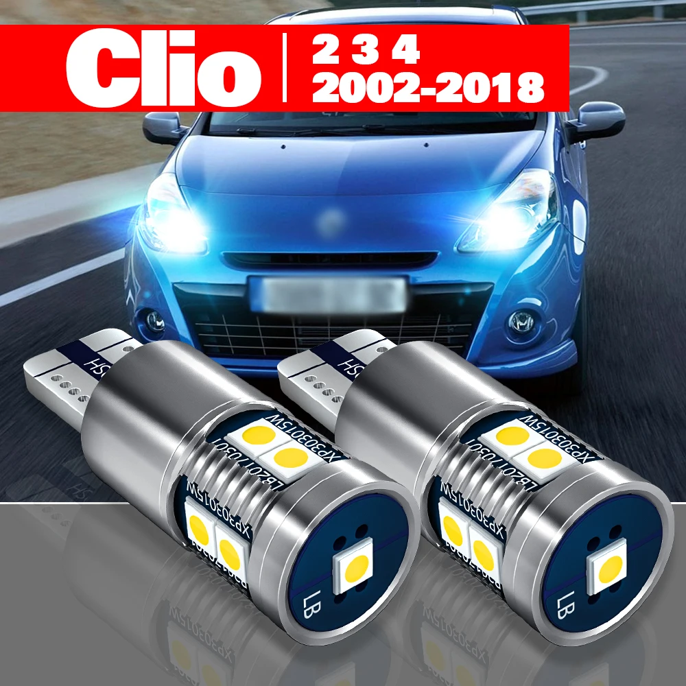 

For Renault Clio 2 3 4 2002-2018 2pcs LED Parking Light Accessories 2008 2009 2010 2011 2012 2013 2014 2015 2016 2017