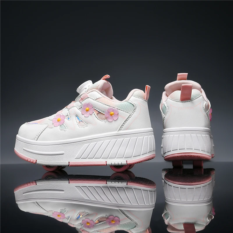 Nuove Scarpe da Pattinaggio a Rotelle per Bambini 2026, Comode Scarpe da Pattinaggio per Ragazze, per Fitness all'Aperto, Taglie 29-40