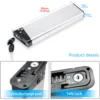 ANCHER AM용 L395mm 36V 10.4Ah 12.8Ah 14Ah ebike 배터리 001908   AM1908 Zebra Ebike 지퍼 z4 접이식 전기 자전거 3