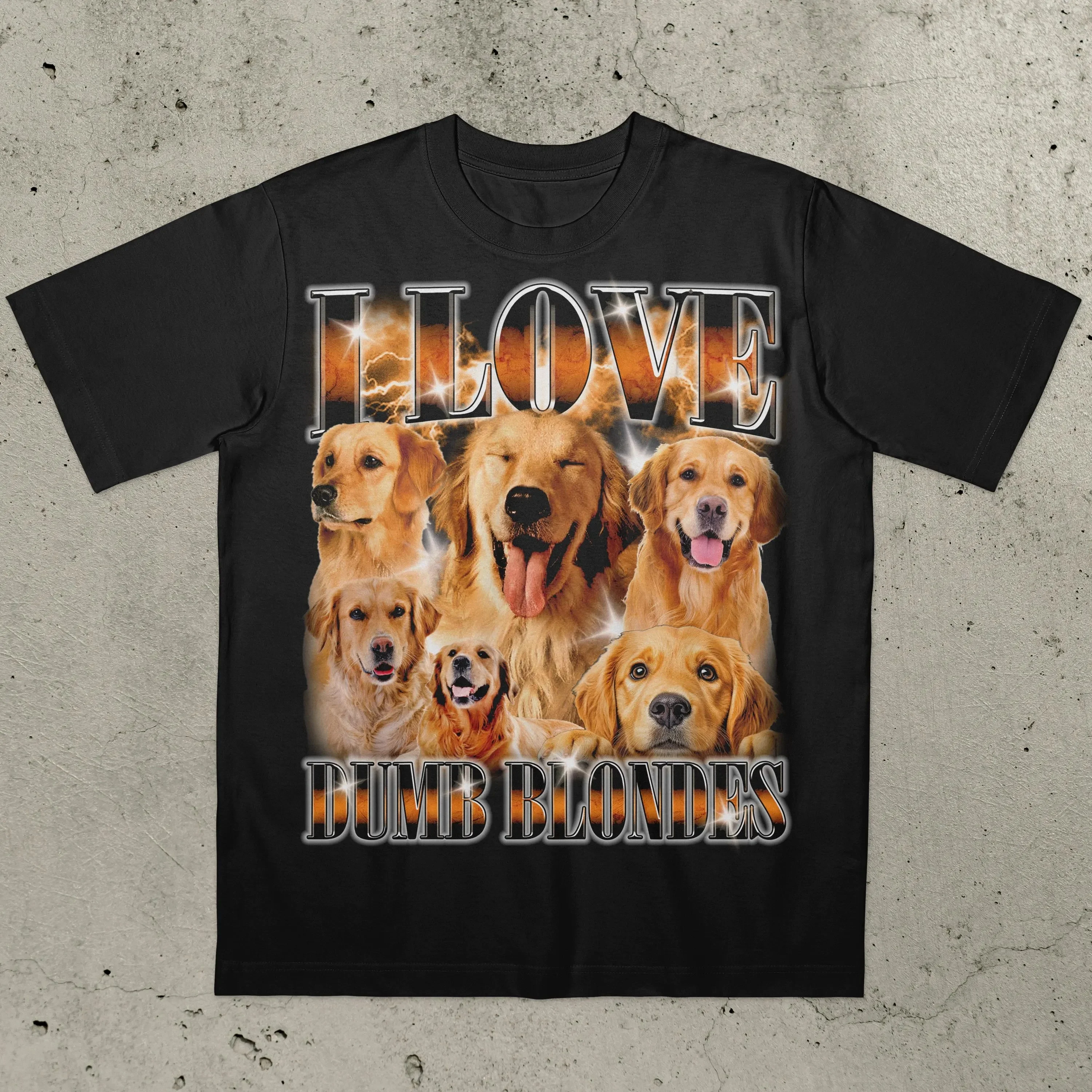 

Футболка I Love Dumb Blondes Funny Dog Meme Мужская и женская мода Хлопковые футболки с короткими рукавами Летняя рубашка Y2k Топы Мужская одежда