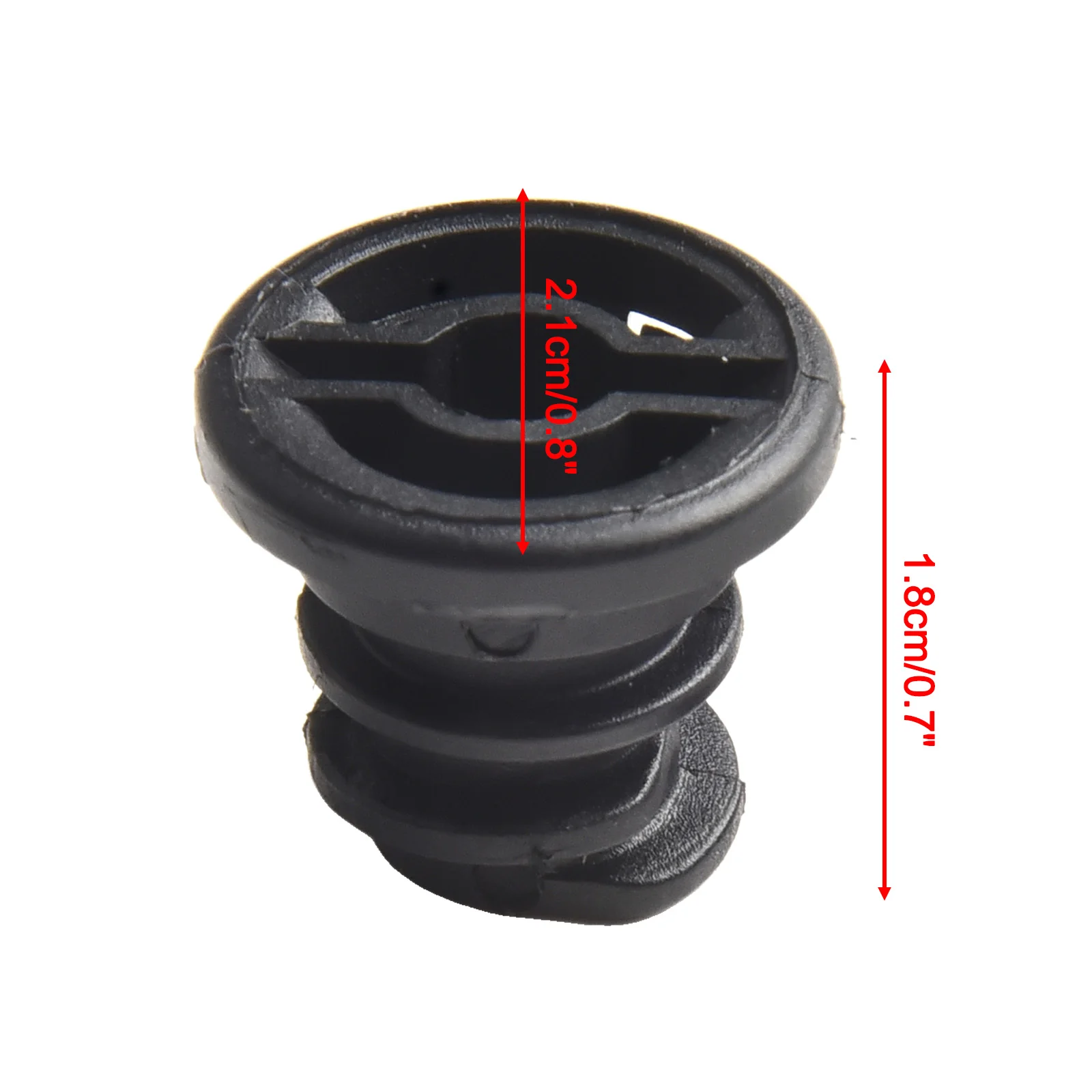 

Automotive Screw 5*5*5CM Automobile Drain Nut ABS Material Black Color Practical Design Automotive Maintenance