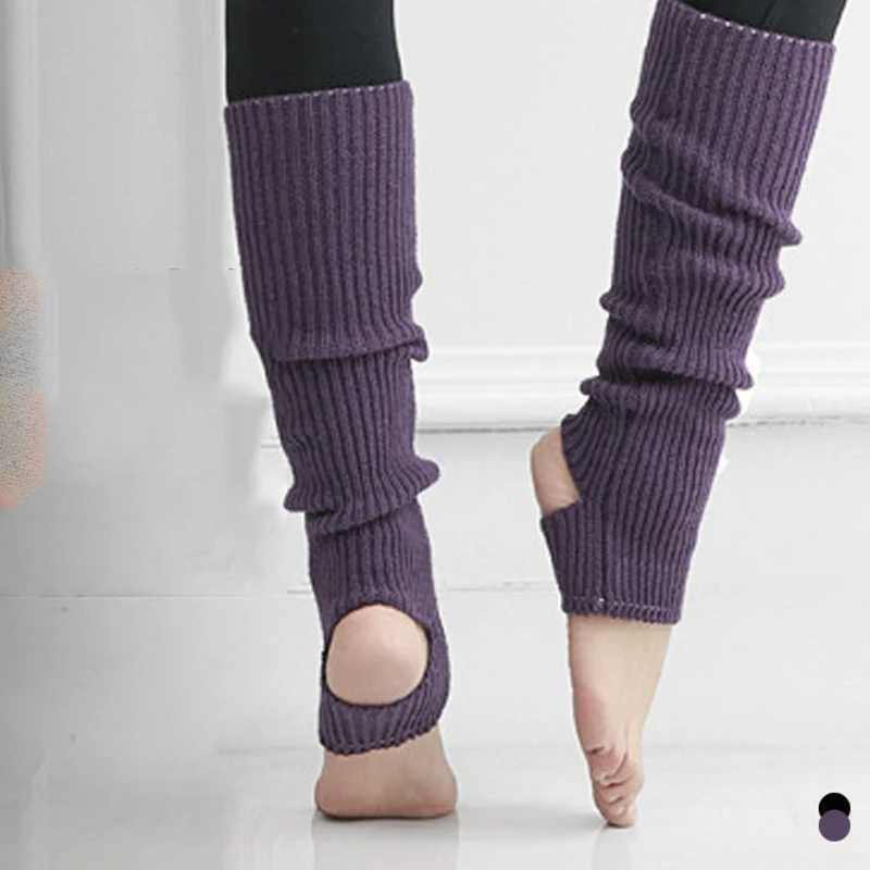 Latin Ballet Woolen Knitted Socks Sports Protection Essential Footwear Elastic Calf Socks Latin Dance Accessories Wear DN13530