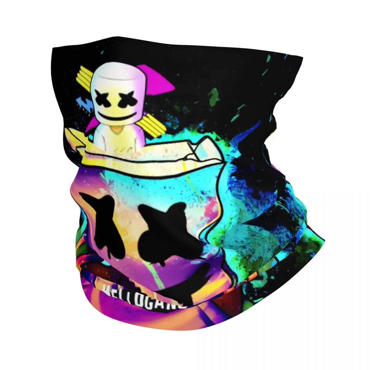 

Marshmellos American Electronic Music Producer And DJ Bandana Neck Warmer Windproof Wrap Face Scarf for Hiking Gaiter Headband