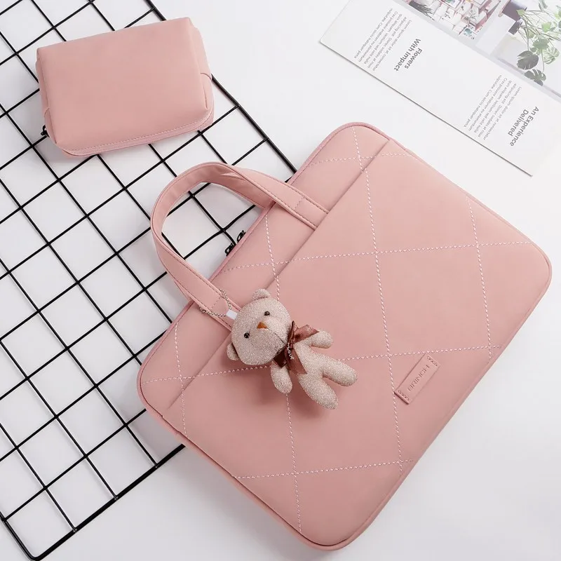Business Style Laptop Handbag Large Capacity 16 Inch Commuter Office Bag