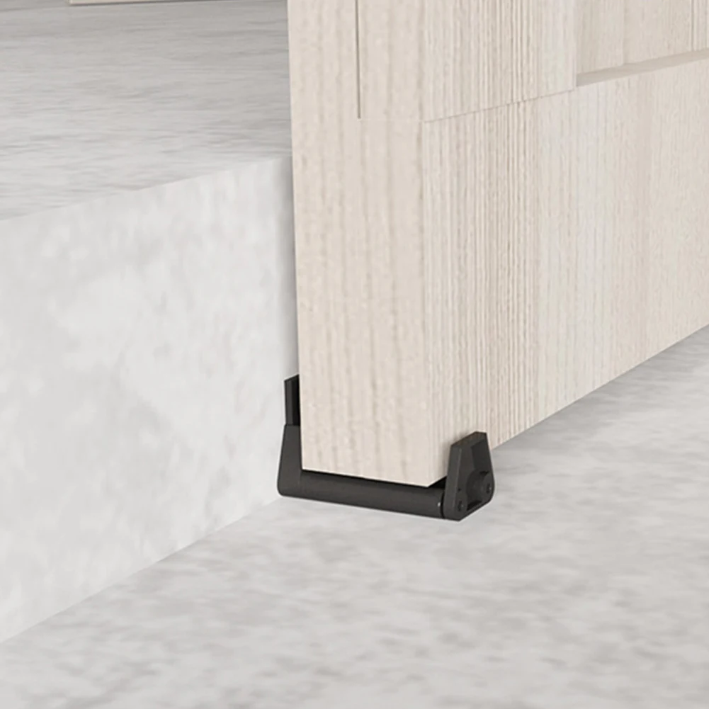

For Sliding Barn Doors Sliding Barn Floor Guide Home Furniture Bottom Wall Mounted Cabin Doors Fitting Rooms Black