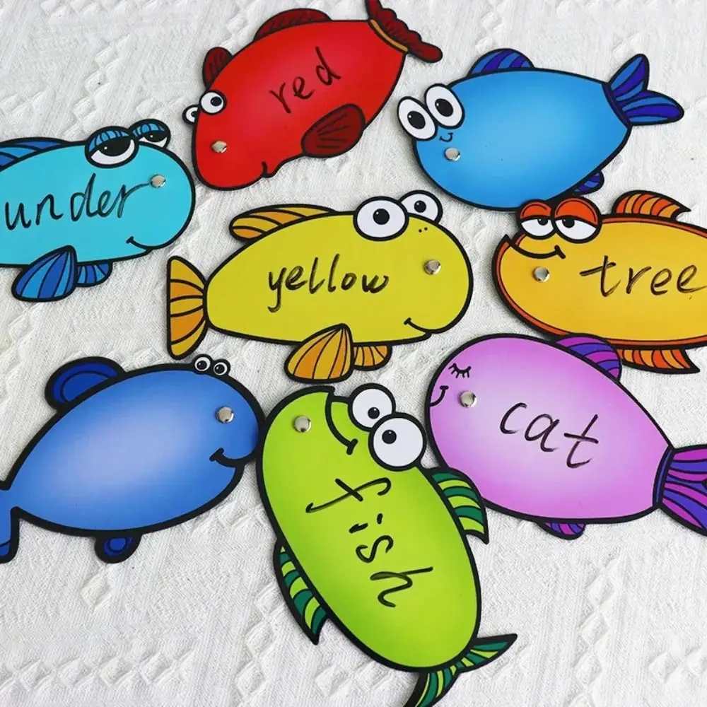 Dry Erasable Cards Alphabet Letter Tracing Card Magnetic Go Fishing Game Educational Learning Educational Toys